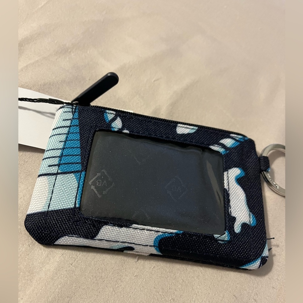 NWT Vera Bradley Lighten Up Zip ID Case - Shore Enough nautical flip flop $25